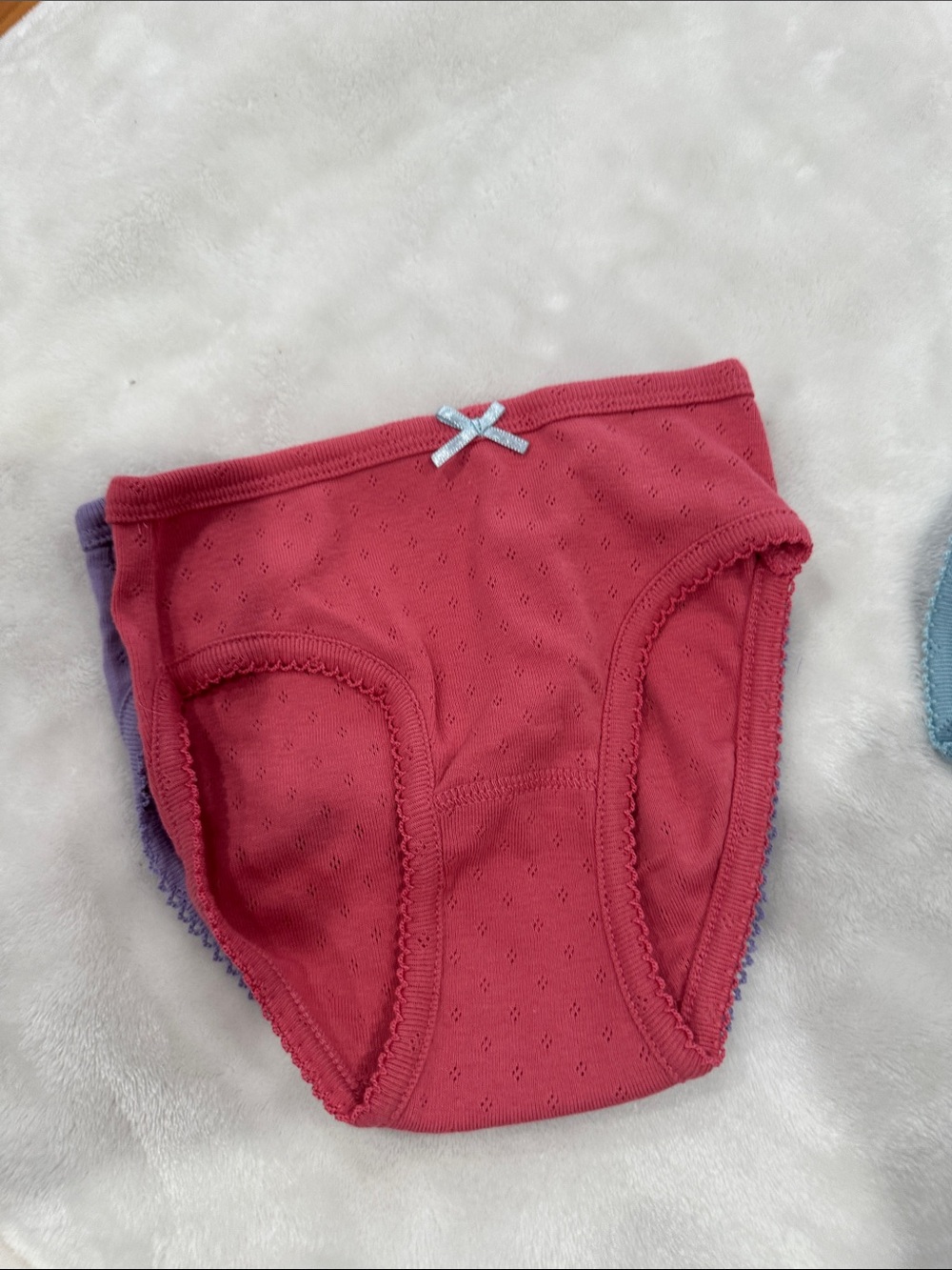 Boden Girls' Cotton Briefs - Purple, Green, Yellow, Pink, Blue, Red, Cream - Picture 4 of 11